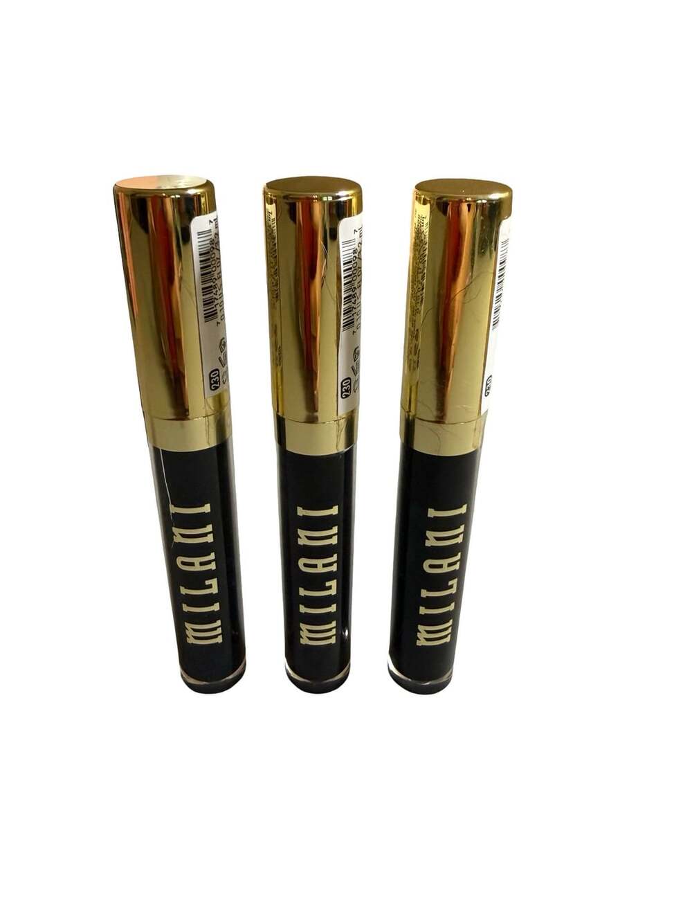 Milani Stay Put Liquid Lip Shade 230 Sleek Black Halloween Costume - Set of 3